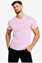 Men's Light Pink Cotton Lycra Single Jersey Short Sleeve-T-Shirt-D231