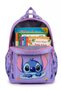 Set of 4, Girl's Patterned Primary School School Bag + Lunch Box + Pen Holder + Eraser Holder - 3