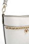 White - Women's Shoulder Bag with Gray Logo Sp1284 - 5