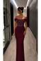 Body-Hugging Sequined Long Evening Dress 583329 Bordo - 6