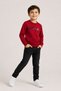 Spider-Man Embossed Text Printed Red Boys' Sweatshirt - 3