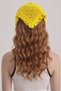 Women's Mesh Lace-Look Multi-Purpose Bandana Summer Beach Compatible Perforated Knitwear Hair Bandana and Waist Accessory - 3