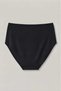 Women's 10 Pieces Black Plus Size High Waist Cotton Ribbed Panties - Gathering and Comfortable Daily Bato Underwear - 6