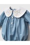 Embroidered Baby Collar Sea Girl Baby Seasonal Jumpsuit - 3