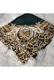 Handmade Needlework Writing, Scarf, Yemeni, Mevlit Cover, Head Cover, 4 Sides Embroidered, 100*100cm - 6