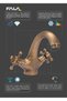 BATERIE DE LAVABO BRONZ RETRO 1 - 3