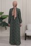 Shirred Robadan Buttoned Front Viscose Fabric Tesseture Clothing Mother Dress Prayer Dress - 7