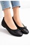 Jnues Black Genuine Leather Orthopedic Ballerinas - 4