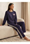 Intimates Pyjama Set Long Sleeved T-shirt & Trousers Viscose - 6