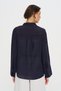 Women's Embroidery Pocket Detailed High Collar Transparent Shirt - 5