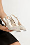 Women's Pointed Toe Open Back Heeled Shoes