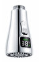 Spiral Sink Head with Led Temperature Display Digital Faucet Chrome 360 °   Rotary Saving Faucet Nozzle - 2