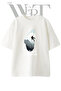 Dag Tirmanisi Design Printed Unisex White Oversize T-Shirt