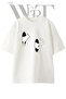 Cat Portal Design Printed Unisex White Oversize T-Shirt