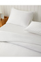 Serenity Bamboo Satin Double Duvet Cover Set with Sheets 200X220 cm White - 4
