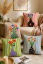 Simple Drawing Vases Patterned 4-Piece Throw Pillow Cover Set - 2