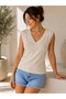 Women's V-Neck Zero Sleeves (Ovv-29)