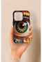 iPhone 15 Pro Compatible Colorful Eye-Pop Pattern Silicone Case