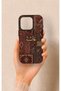 iPhone 16 Pro Compatible Vintage Carpet Pattern Silicone Case
