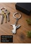 316L Stainless Steel Hummingbird Keychain – Stylish Minimal Design, Durable Metal
