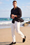 Black 97% Cotton Muslin Fabric Breathable Summer Comfortable Cut Men's Shirt 2602619