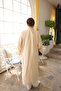 Beige Buttoned Long Loose Tunic - 4