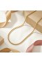 Gold Color Ball Chain Classic Stainless Steel Necklace with Special Box - 2