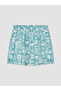 Lcw swimwear turquoise short size patterned men's sea shorts - 6