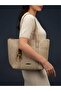 Large Size Women's Lined Shoulder Bag |   Beaded Charm Beach Bag |   Zippered Daily Bag (35 X 45 cm) - 3