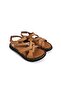 Women's Leather Sandals T2740-Lx - Tan - 36 - 3