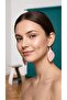 Marble Pattern Leaf Earrings Dangle Gold Color Women's Earrings Turquoise / Pink / White - 2