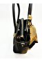 Leather-Look Multi-Compartment Hand and Shoulder Bag with Scarf Detail - 2
