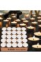 100PCS Unscented Tea Light Candles Long Burning Smokeless Palm Wax Tealight Candles for Home Decor