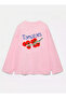100% Cotton Oversize Fit Tomatoes Printed - Crew Neck Long Sleeve T-Shirt