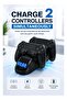 Dual Controller Charging Dock for PS4/PS4 Slim/PS4 Pro with 4 Magnetic Charging Adapters, LED Charging Indicator, Fast & Safe Dual Charger Station for Wireless Controllers - Black - 6