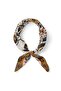 Rumi Pattern Silk Handkerchief Scarf Dg10062-3 - 2