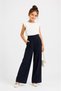 Girl's Wide-Leg Fabric Pants |   High Waist Wide Leg Palazzo Stylish Trousers - 3