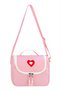 Heart-Themed Multi-Compartment'Kids Bags' Orthopedic School Bag with Cover, Lunch Bag and Pencil Holder, 3-Piece School Bag Set - 5