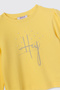 Girl's Yellow Sweatshirt - 3
