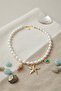 Sea Breeze Pearl Charm Necklace - - 2
