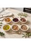 Ahenk 8 cm 6-Piece Porcelain Breakfast Presentation-Snack Bowl Set - 2