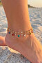 Colorful Zircon Stone Drop Model Dangle Anklet - 2