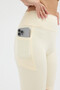 Women's High Waist Gathering Pocket Shorts Sports Leggings - 6