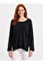 Women's Black Comfortable Cut Knitwear Blouse