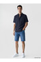 Ozmarka New Season Navy Blue Regular Fit Men's Shirt - 2