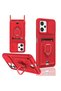 Concepta Redmi Note 12 Pro 5g Case Zuma Silicone with Business Card Holder and Ring (190446) - Kır