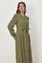 Belted Linen Dress 46693