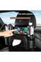 (dq7-Black)Backseat Car Organizer 4-in-1 Car Organizer Back Seat with Cup Holder & Tissue Box Multi-Pocket Car Back Seat Organizer for Phone Drinks Travel & Daily Use - 3