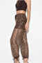 Women's Mink Shorts Lined with Sequins and Adjustable Legs Baggy Trousers 8027 60286387 - 5