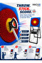 Freestanding Axe Throwing Target Set with 4 Toy Axes, Bristle Bullseye Board, Folding Floor Stand, Built-In Storage Organiser, Family Aim-and-Throw Skill Game for Ages 5+ for Party Play. - 2